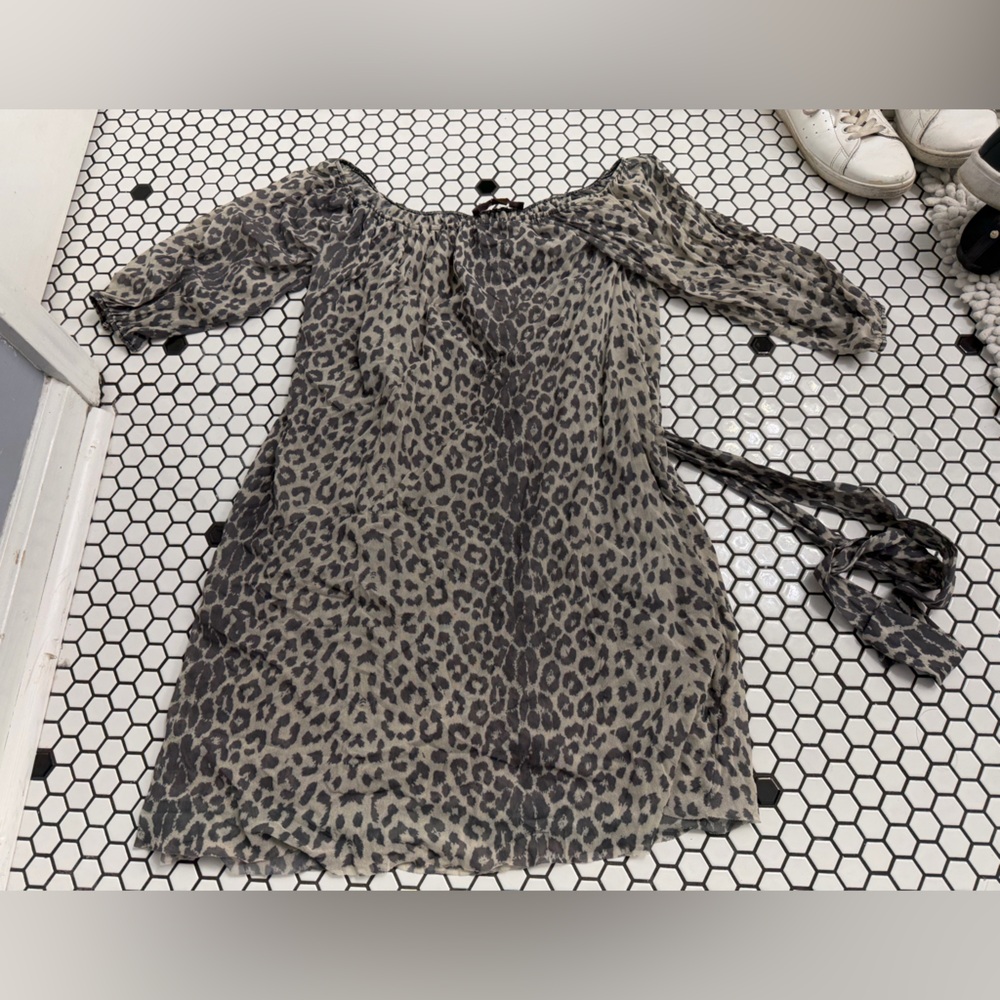Sweet Pea by Stacy frati leopard print dress size small